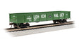 40' Gondola - Ready to Run - Silver Series(R) -- Lehigh Valley #33327 (green, white, black)