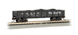 40' Steel Gondola with Load - Ready to Run -- Denver & Rio Grande Western #50435 (black, Flying Grande Logo)
