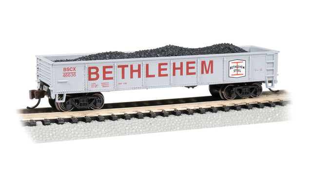 40' Gondola - Ready to Run - Silver Series(R) -- Bethlehem Steel #46636 (gray, red)