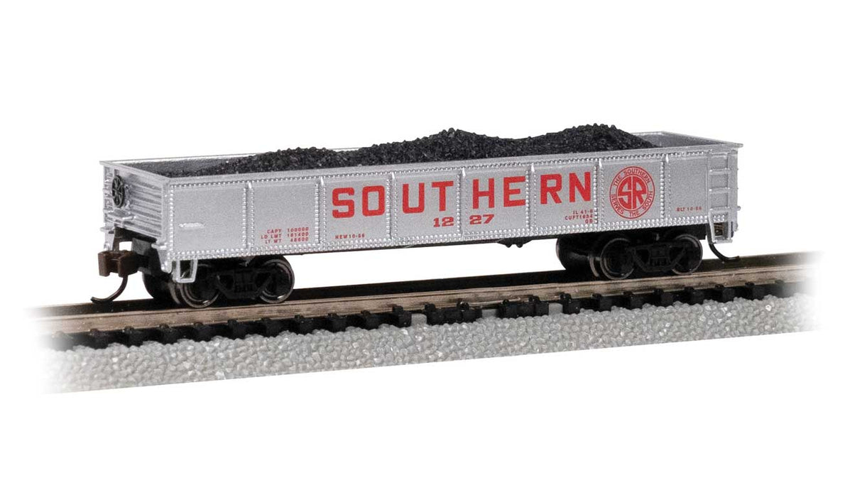 40' Steel Gondola with Load - Ready to Run -- Southern Railway #1227 (silver, red)