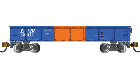 40' Steel Gondola - Ready to Run - Silver Series(R) -- Louisville & Nashville #40594 (blue, orange, Traction Motor Service)