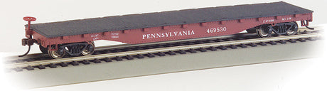 52' Flatcar - Ready to Run - Silver Series(R) -- Pennsylvania Railroad-2