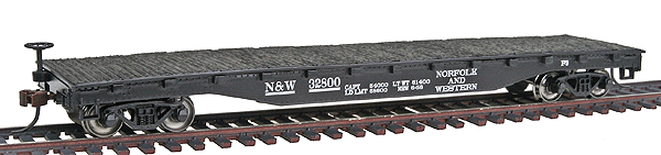52' Flatcar - Ready to Run - Silver Series(R) -- Norfolk & Western-1