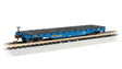 52' Steel Flatcar - Ready to Run -- CSX Transportation #602360 (blue, yellow)