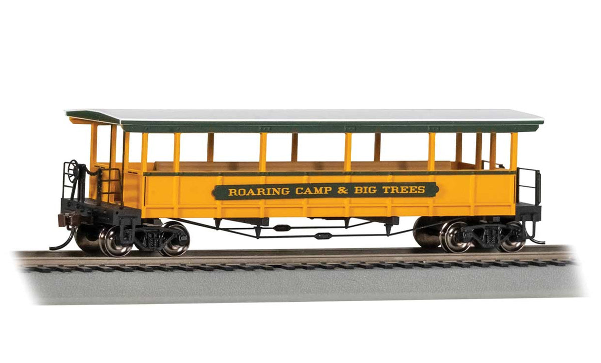 Open-Sided Excursion Car with Seats - Ready-to-Run - Silver Series(R) -- Roaring Camp & Big Trees