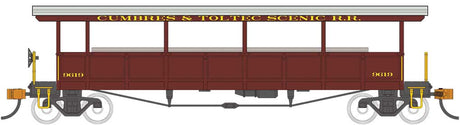 Open-Sided Excursion Car w/Seats - Ready to Run - Silver Series(R) -- Cumbres & Toltec Scenic Railroad #9619