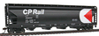 56' ACF Center-Flow Covered Hopper - Ready to Run - Silver Series(R) -- Canadian Pacific-1