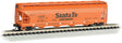 56' 4-Bay Center-Flow Hopper - Ready to Run - Silver Series(R) -- Atchison, Topeka & Santa Fe #101414 (orange)
