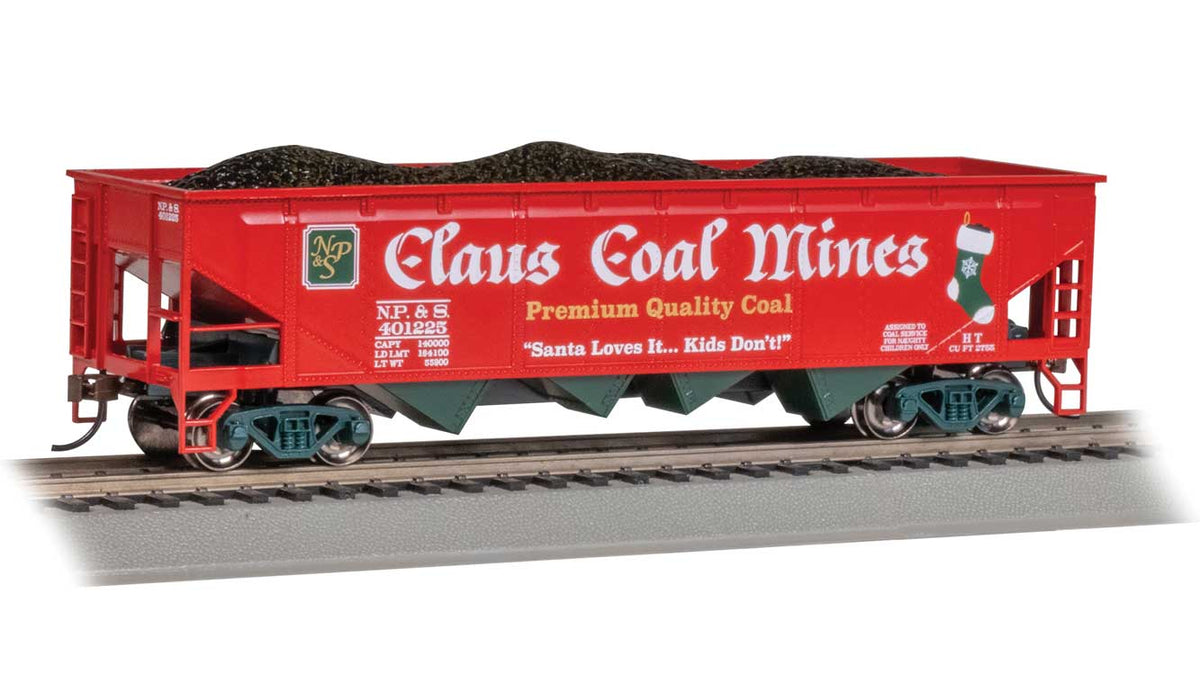 40' Quad Hopper - Ready to Run - Silver Series(R) -- North Pole & Southern (Christmas, Claus Coal Mines)
