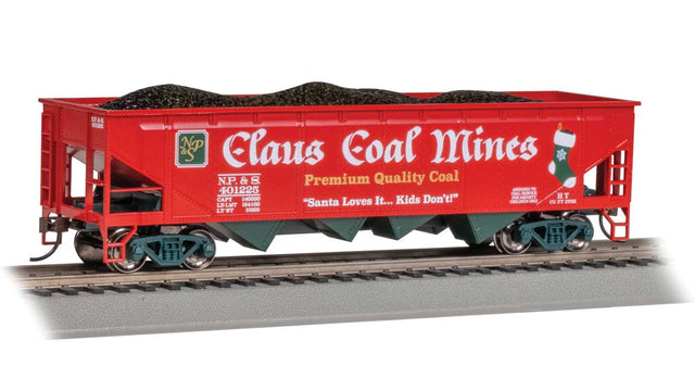40' Quad Hopper - Ready to Run - Silver Series(R) -- North Pole & Southern (Christmas, Claus Coal Mines)
