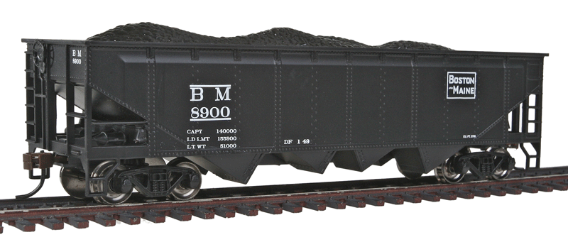40' Quad Hopper - Ready to Run - Silver Series(R) -- Boston & Maine-1