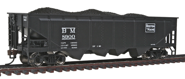 40' Quad Hopper - Ready to Run - Silver Series(R) -- Boston & Maine-1