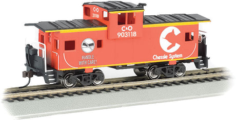 36' Wide-Vision Caboose - Ready to Run - Silver Series(R) -- Chessie System #903118 (orange)-1