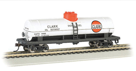 40' Single-Dome Tank Car - Ready to Run - Silver Series(R) -- Clark 9485 (white, red)