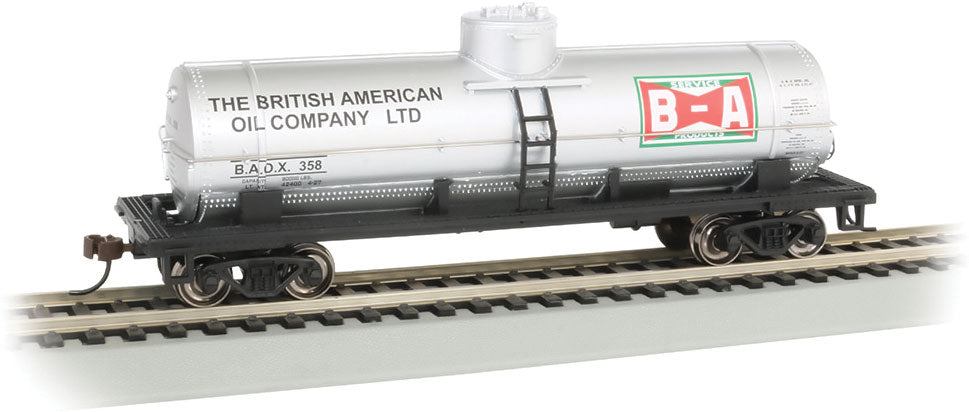 40' Single-Dome Tank Car - Ready to Run - Silver Series(R) -- British-American Oil (silver)