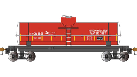 40' Single-Dome Tank Car - Ready to Run - Silver Series(R) -- Metro-North #1601 (Fire Protection, red)