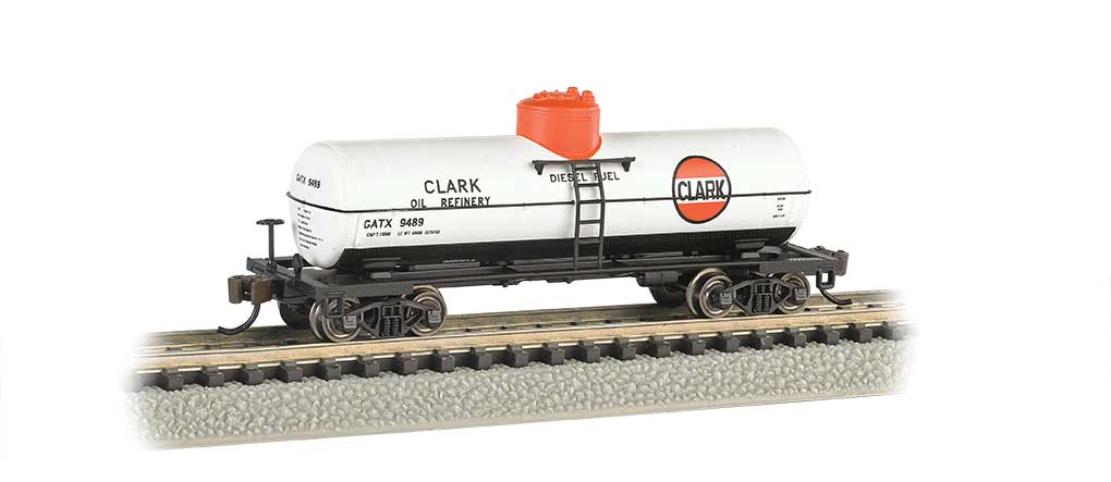 ACF 36' 6" 10,000-Gallon Tank Car - Ready to Run - Silver Series(R) -- Clark Oil Refinery GATX-2