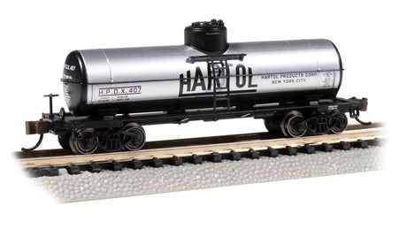 40' Single-Dome Tank Car - Ready to Run - Silver Series(R) -- Hartol #407 (gray, black)