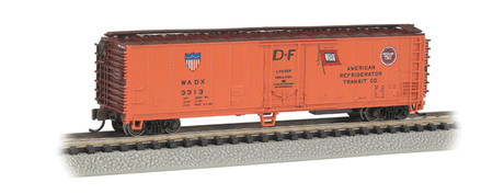 ACF 50' Steel Mechanical Reefer (2012 Version) - Ready to Run -- American Refrigerator Transit Co. (Orange, Boxcar Red)-1