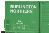 40' Steel Hi-Cube, Sliding-Door Boxcar - Ready-to-Run -- Burlington Northern #281480 (Cascade Green, white; Large Logo, Lettering)-3