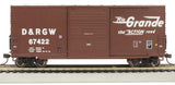 40' Steel Hi-Cube, Sliding-Door Boxcar - Ready-to-Run -- Denver & Rio Grande Western #67422 (Boxcar Red, Flying Grande Logo)-2