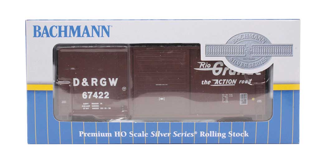 40' Steel Hi-Cube, Sliding-Door Boxcar - Ready-to-Run -- Denver & Rio Grande Western #67422 (Boxcar Red, Flying Grande Logo)-6