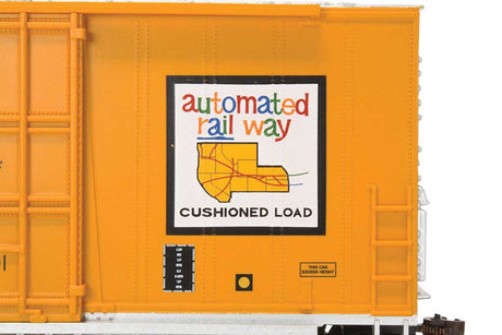 40' Steel Hi-Cube, Sliding-Door Boxcar - Ready-to-Run -- Union Pacific #518126 (Armour Yellow, silver; Automated Railway Map Logo)-3
