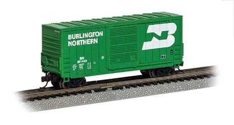40' Hi-Cube Boxcar - Ready to Run -- Burlington Northern #281460 (Cascade Green, white; Large Logo)