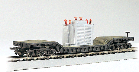 52' Depressed Center Flatcar -- With Transformer Load