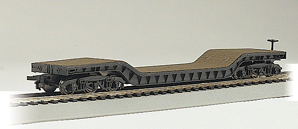 52' Depressed-Center Flatcar -- Empty Car Only, Undecorated