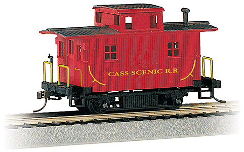 Wood 4-Wheel Bobber Caboose - Ready to Run - Silver Series(R) -- Cass Scenic Railroad