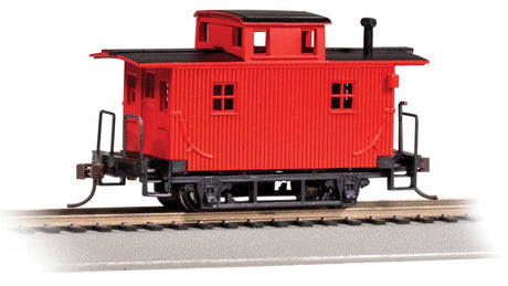 Wood 4-Wheel Bobber Caboose - Ready to Run - Silver Series(R) -- Unlettered (Red)-2