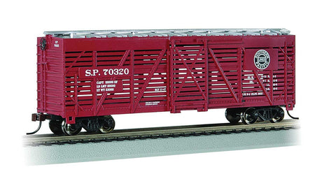 40' Stock Car - Ready to Run - Silver Series(R) -- Southern Pacific #70320 (Boxcar Red, black, Lines Logo)