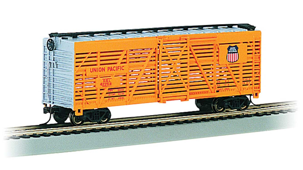 40' Stock Car - Ready to Run - Silver Series(R) -- Union Pacific #47754 (Armour Yellow, silver)