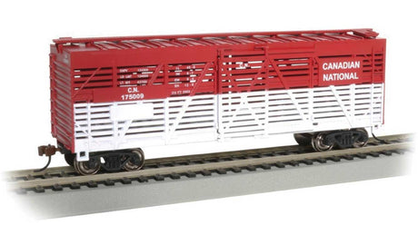 40' Stock Car - Ready to Run - Silver Series(R) -- Canadian National #175009 (Boxcar Red, white)