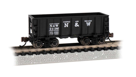 Flat-Bottom Ore Car - Ready to Run -- Norfolk & Western #21996 (black)