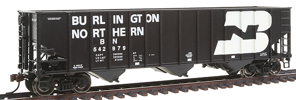 Bethlehem Steel 3-Bay 100-Ton Open Hopper - Ready to Run - Silver Series(R) -- Burlington Northern #542979