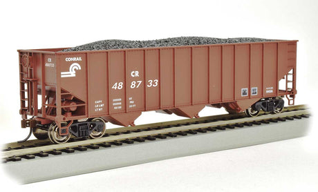 Bethlehem Steel 3-Bay 100-Ton Open Hopper - Ready to Run - Silver Series(R) -- Conrail #488733