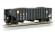 Bethlehem Steel 3-Bay 100-Ton Open Hopper - Ready to Run - Silver Series(R) -- Pennsylvania Railroad #227291 (black, yellow ball)