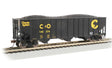 Bethlehem Steel 3-Bay 100-Ton Open Hopper - Ready to Run - Silver Series(R) -- Chessie System C&O #142315 (black, yellow)