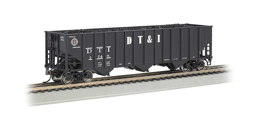 Bethlehem Steel 3-Bay 100-Ton Open Hopper - Ready to Run - Silver Series(R) -- Detroit, Toledo & Ironton-2