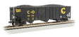 Bethlehem Steel 3-Bay 100-Ton Open Hopper - Ready to Run - Silver Series(R) -- Chessie C&O 142315 (black, yellow)