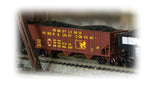 Bethlehem Steel 100-Ton 3-Bay Hopper - Ready to Run -- Pennsylvania Power & Light 286 (Boxcar Red, yellow, Reddy Kilowatt)-2