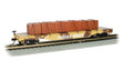 52' Flatcar with Crate Load - Ready to Run - Silver Series(R) -- Strike Force (Desert Camouflage)