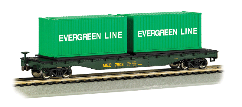 Flatcar w/Container Load -- Maine Central-1
