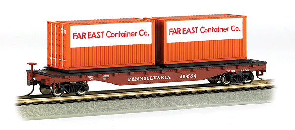 Flatcar w/Container Load -- Pennsylvania Railroad
