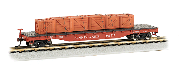 Flatcar w/Crated Load -- Pennsylvania Railroad-1