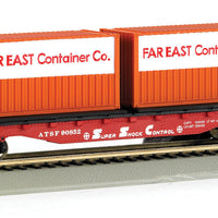 Flatcar w/Container Load -- Atchison, Topeka & Santa Fe