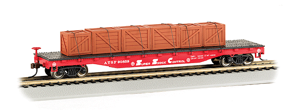 Flatcar w/Crated Load -- Atchison, Topeka & Santa Fe-1