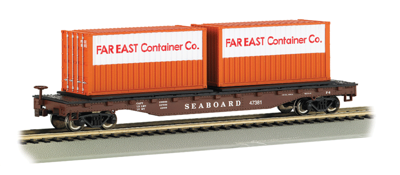 Flatcar w/Container Load -- Seaboard System-1